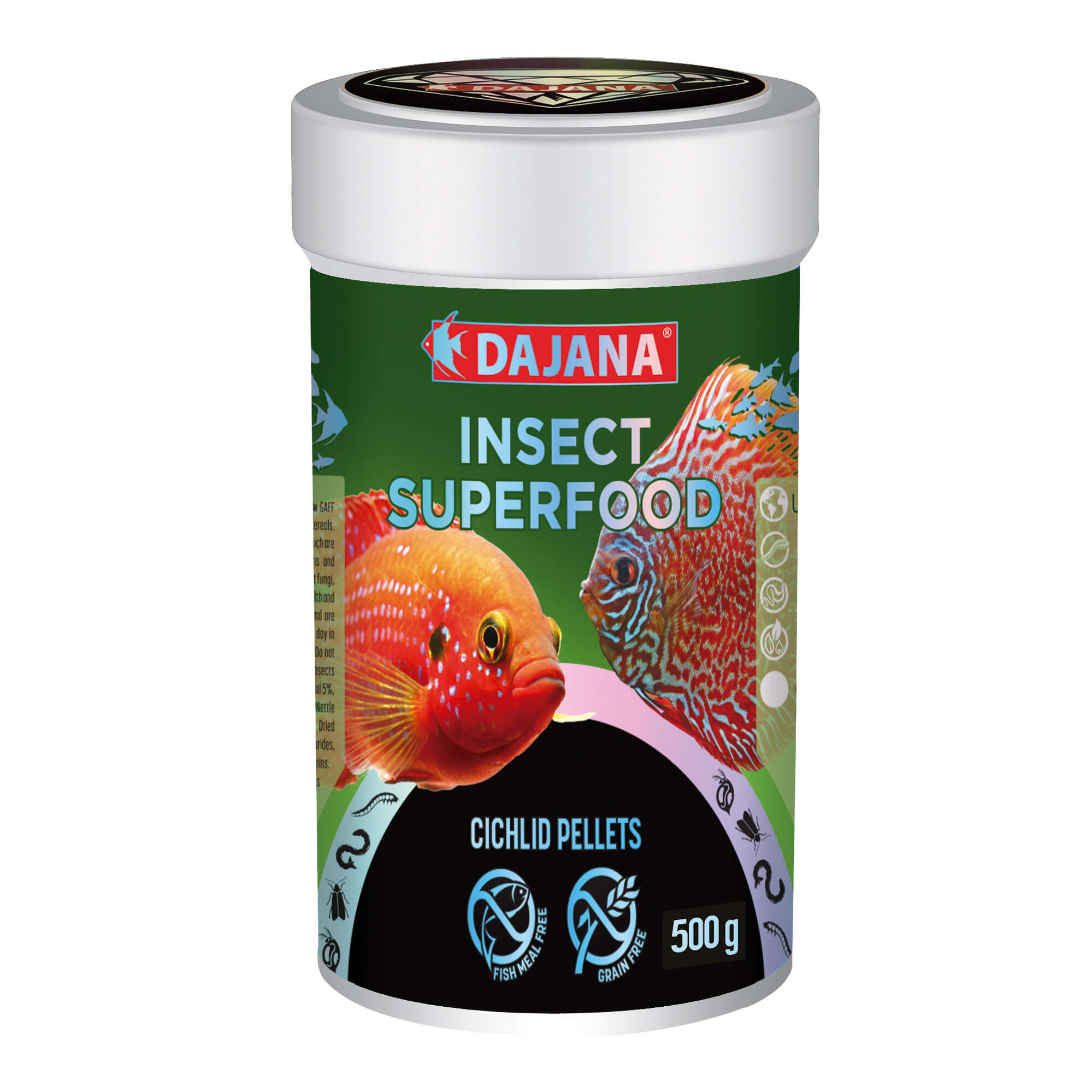 Pellets para cíclidos omnívoros INSECT SUPERFOOD 1000 ml