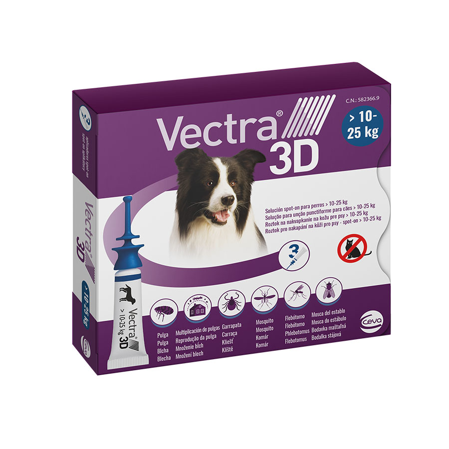 Pipetas antiparasitarias para perros Vectra 3D image number null