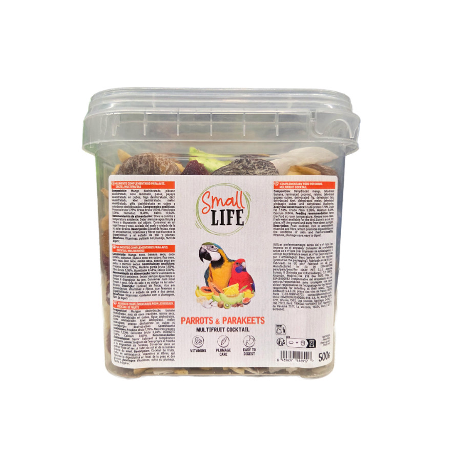 0.5 KG Small Life Frutas Deshidratadas para loros