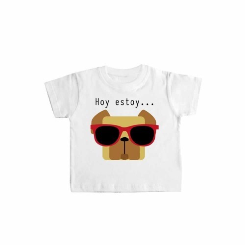 Camiseta bebé "Hoy estoy...fashion" color Blanco, , large image number null