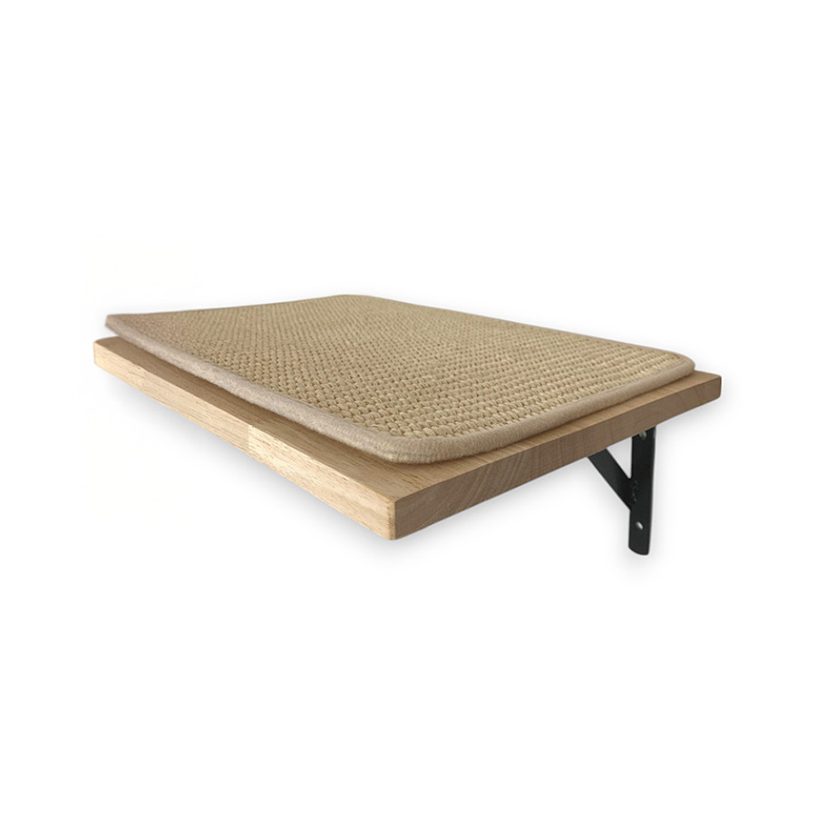 Althea Living – Estanteria para gatos Ancla, madera de caucho y sisal