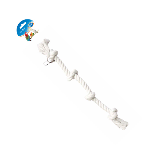 DUVO JUGUETE LORO CUERDA 4 NUDOS (50 CM)