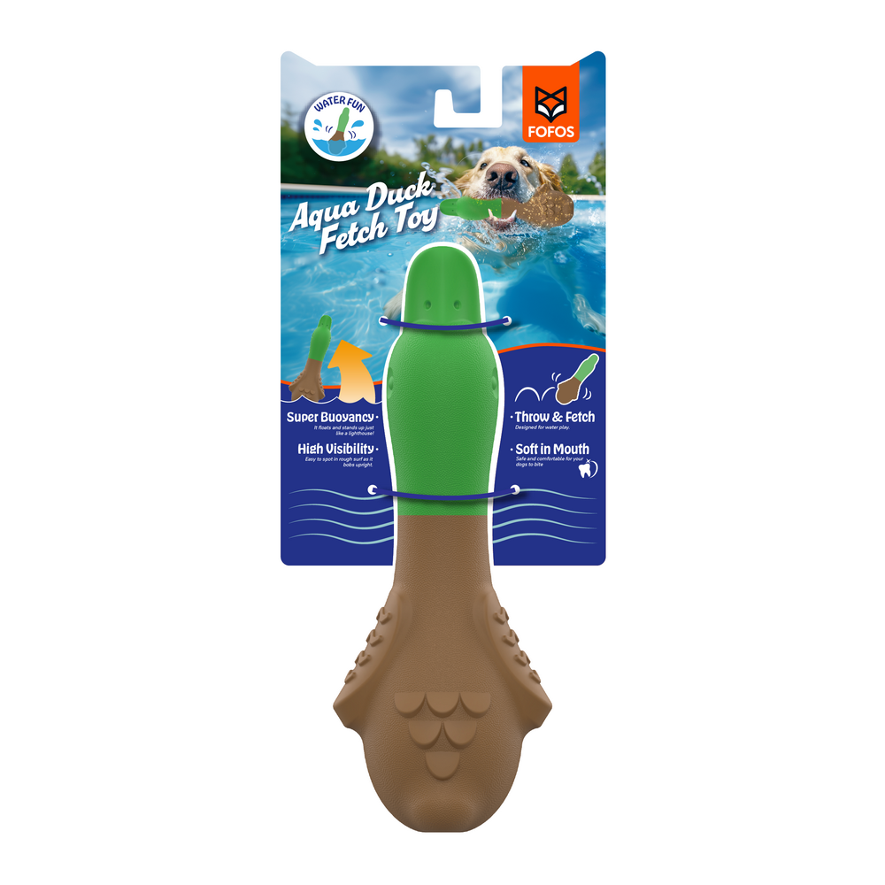 FOFOS | Pato Flotante – para Jugar y Atrapar en el Agua  – Para Perro