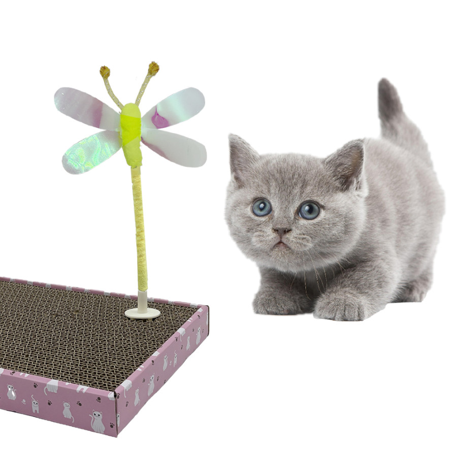 Leeby Babette juguete rascador mariposa para gatos