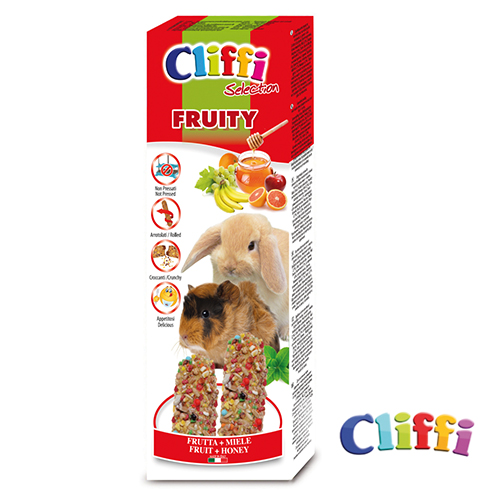 CLIFFI BARRITAS CONEJO Y COBAYA (FRUITY 2 UNI ( 110 GRS ))
