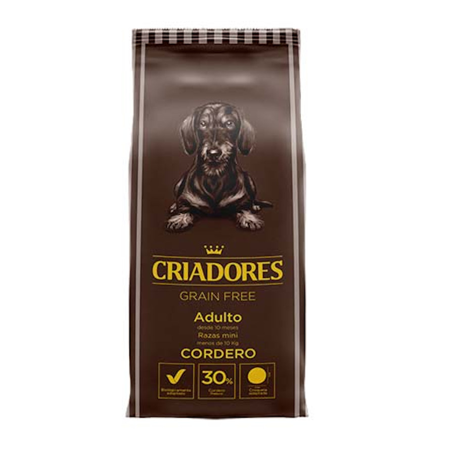 Criadores Adulto Grain Free Cordero pienso para perros de razas mini