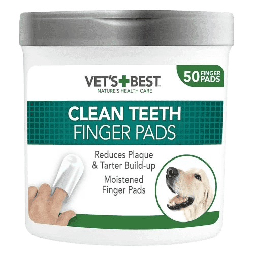 Toallitas de Dedo para Limpieza de Dientes Vet's Best