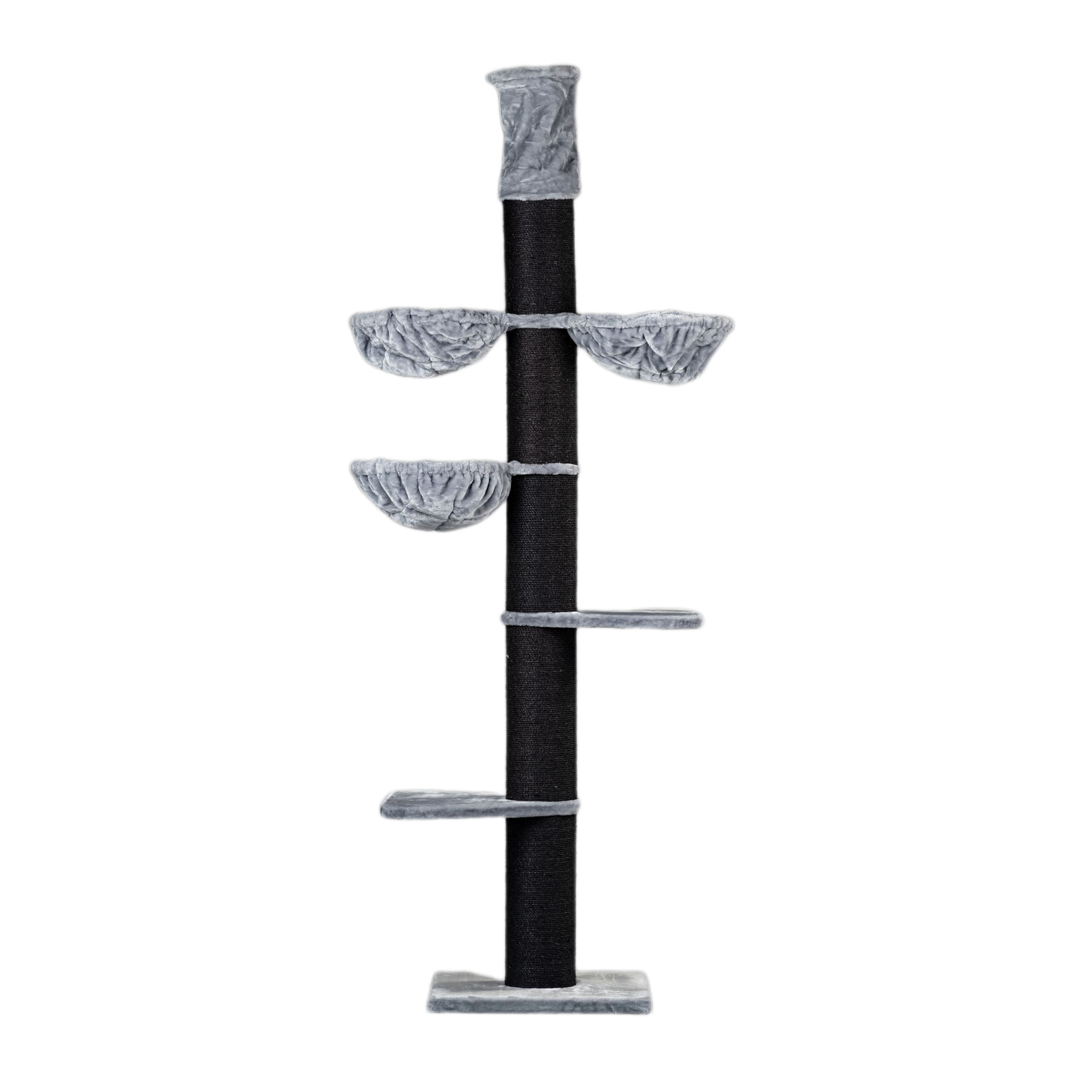 Rascador Maine Coon Tower Plus para gatos color Negro y gris