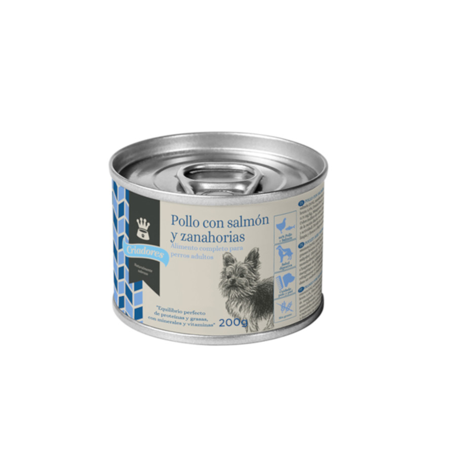 200 g Criadores Adulto Pollo y Salmón lata para perros