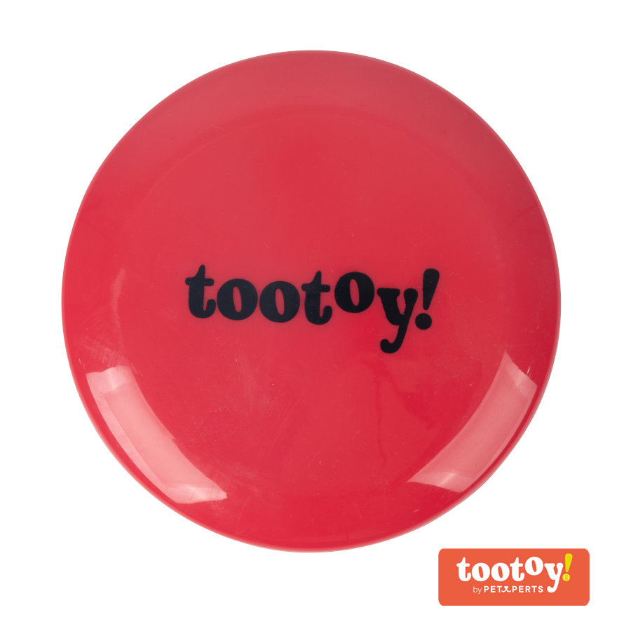 Tootoy! Flying disc Red Frisbee Rojo para perros