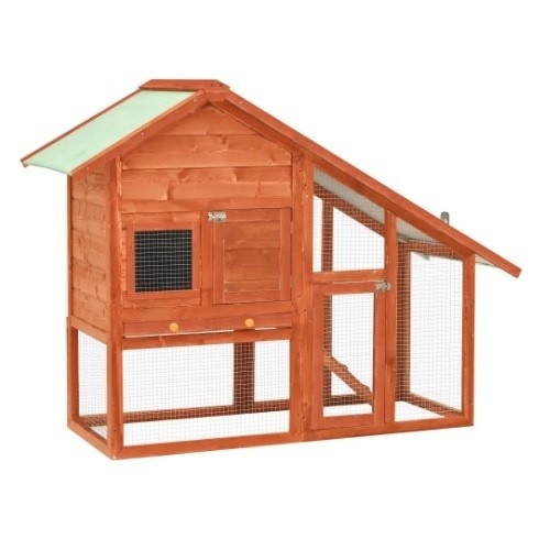 Vidaxl Jaula de pequeños animales color Madera Claro