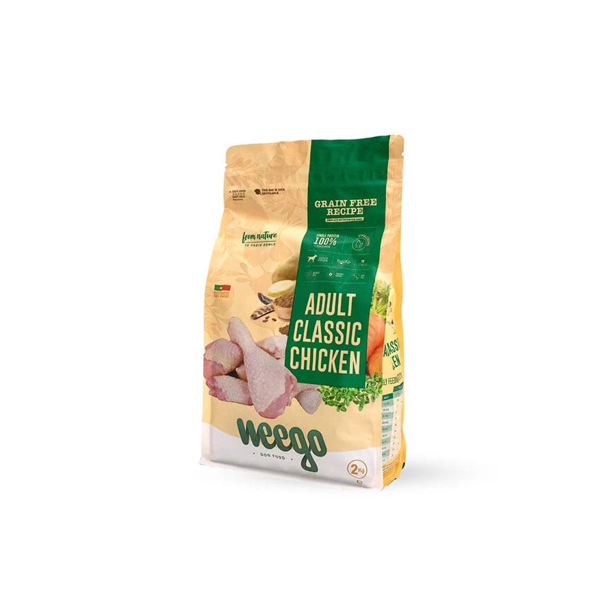 2 kg Weego Grain Free Adult Classic Pollo pienso para perros
