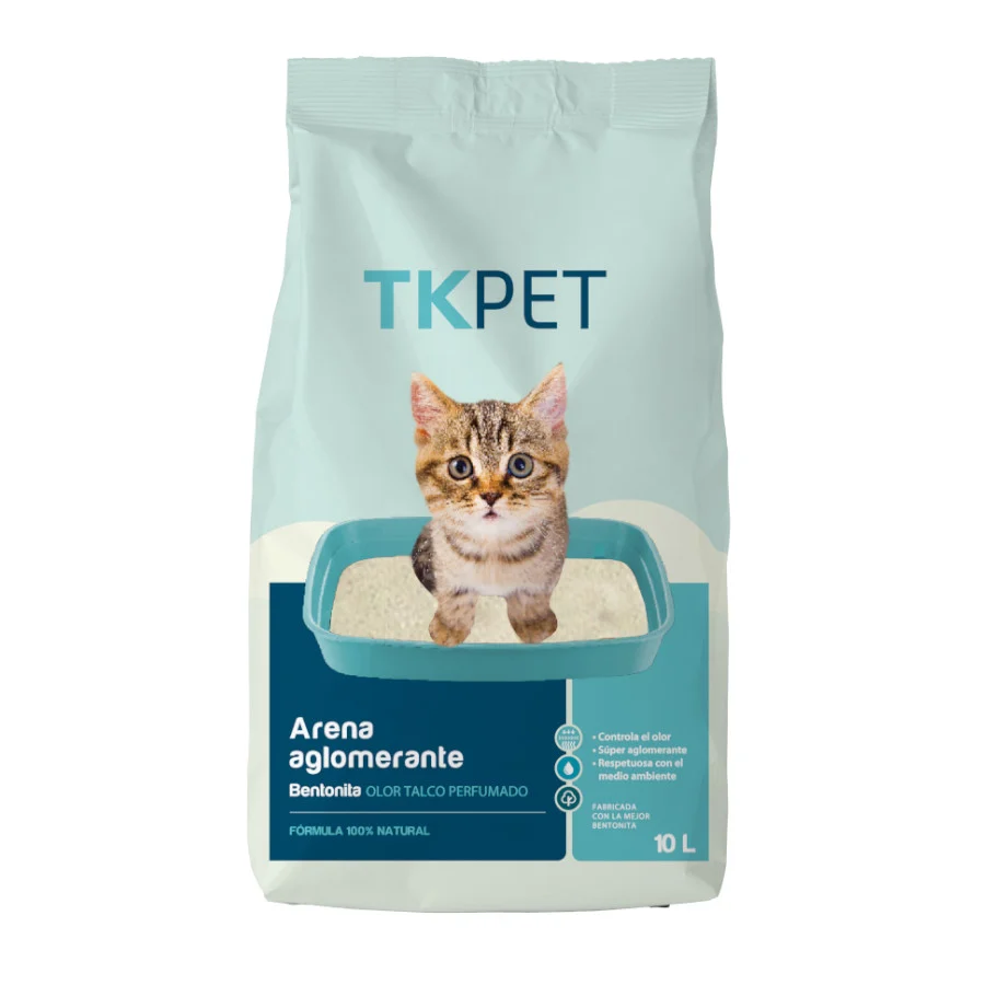 L TK-Pet Arena Aglomerante Bentonita y Talco para gatos