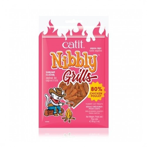 Snack Nibbly Grills para gatos sabor Gambas y Pollo, , large image number null