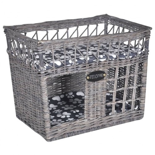 Cama y casita para gatos color Gris