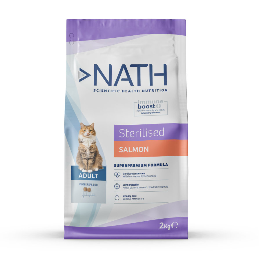Imagen de Nath Adult Sterilized Salmón y Arroz pienso para gatos
