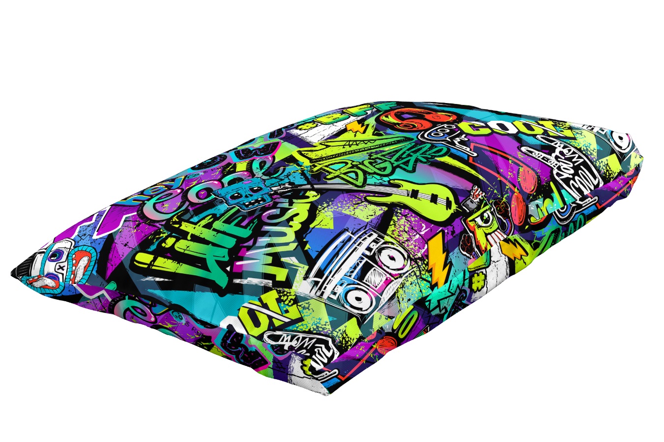 Cojín Aloha Ohana Cool Graffiti – M