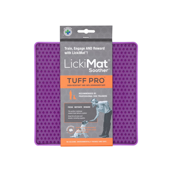 Comedero LickiMat Tuff Soother Pro Morado para perro