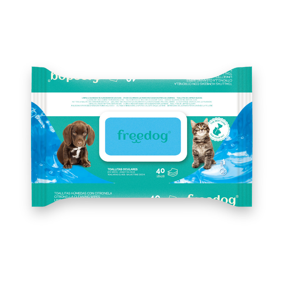 Freedog Toallitas Húmedas Oculares para perros y gatos