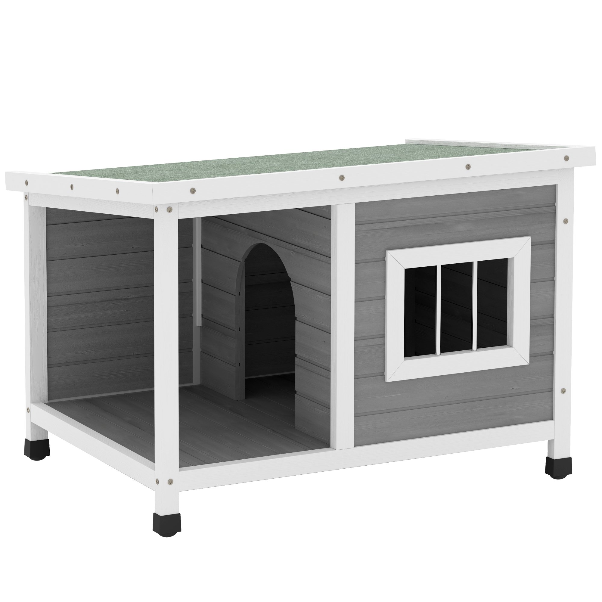 PawHut Caseta para Perros Gris