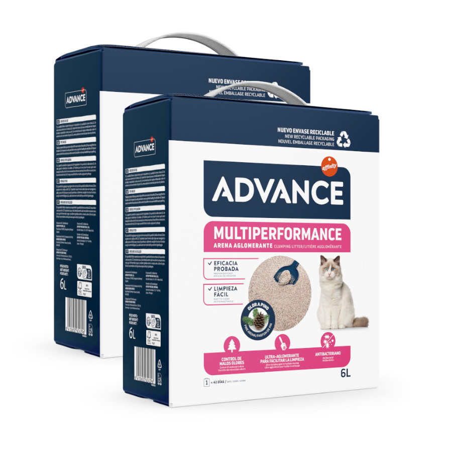 2 x 6 L Advance Multiperformance arena para gatos