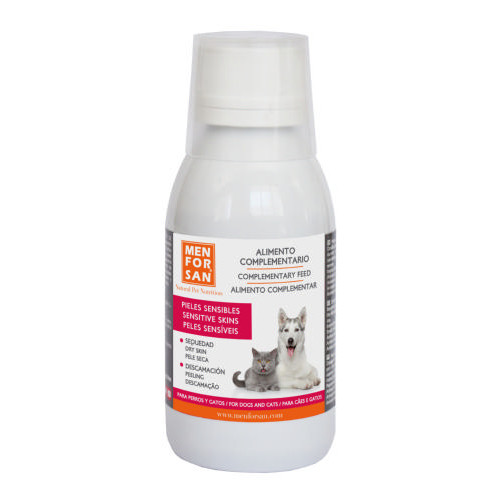 120 ml Menforsan Pieles Sensibles Alimento Complementario para perros y gatos