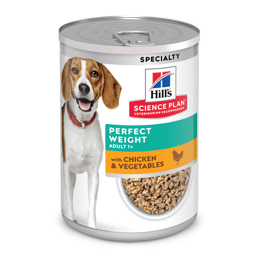 Hill's Adult Perfect Weight Pollo y Vegetales lata para perros