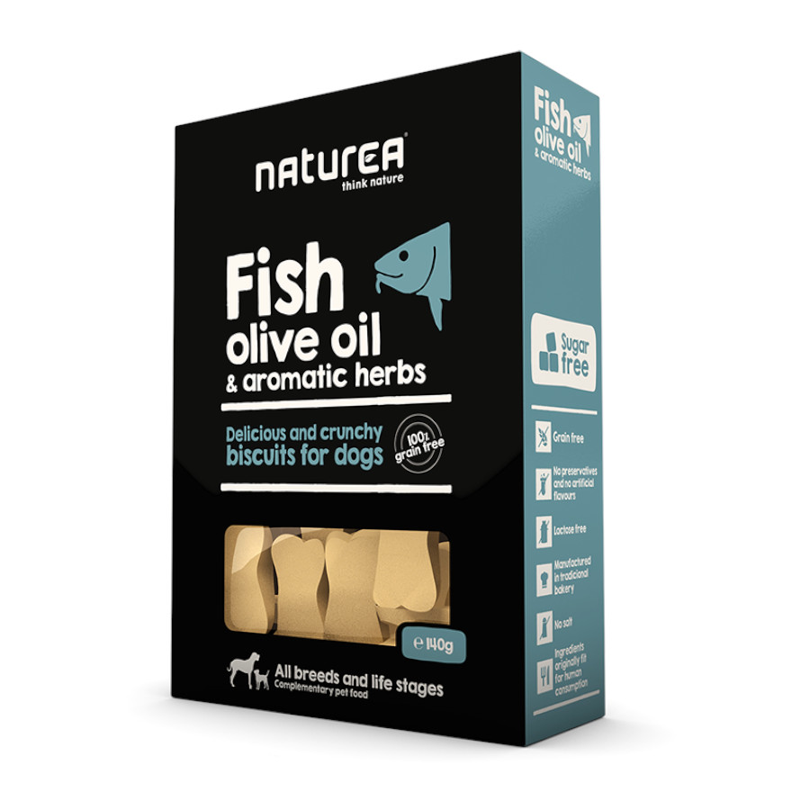 140 g Naturea Pescado Galletas para perros
