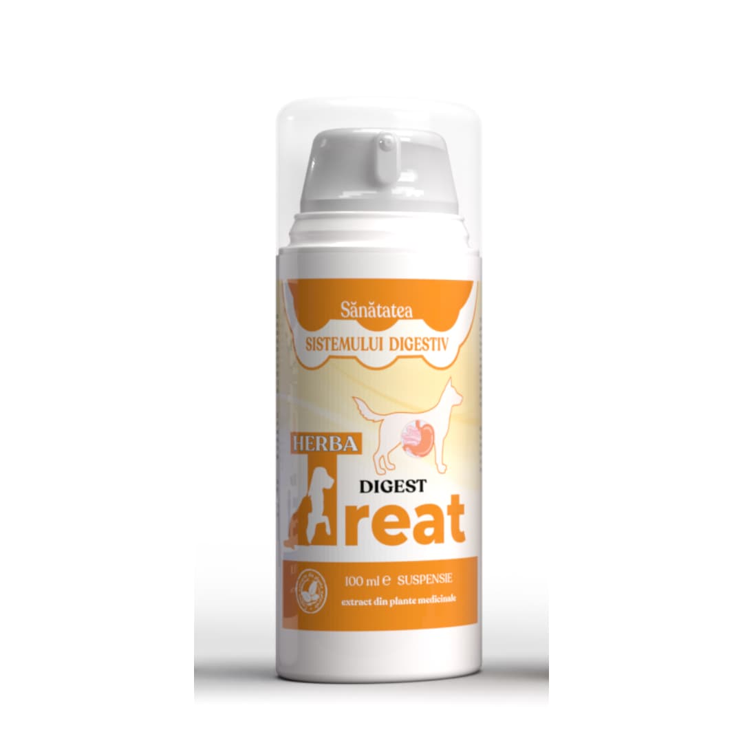Herba-Treat Digest – Suspensión Hepatoprotectora para Perros con Problemas Digestivos y Enfermedades Hepáticas