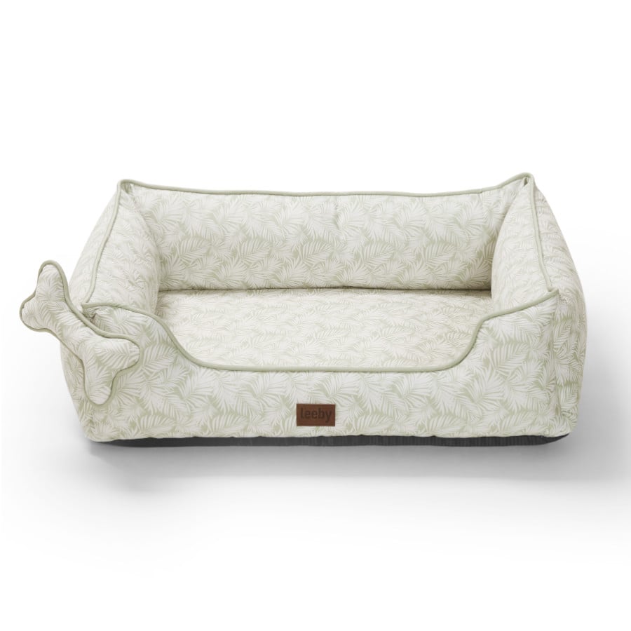 Leeby cama viscoelástica estampado botanic para perros