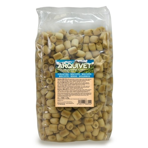 Galletas para perros con forma de mini rollitos sabor Natural