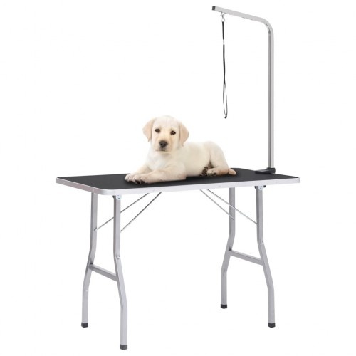 Mesa de aseo para perros color Plateado