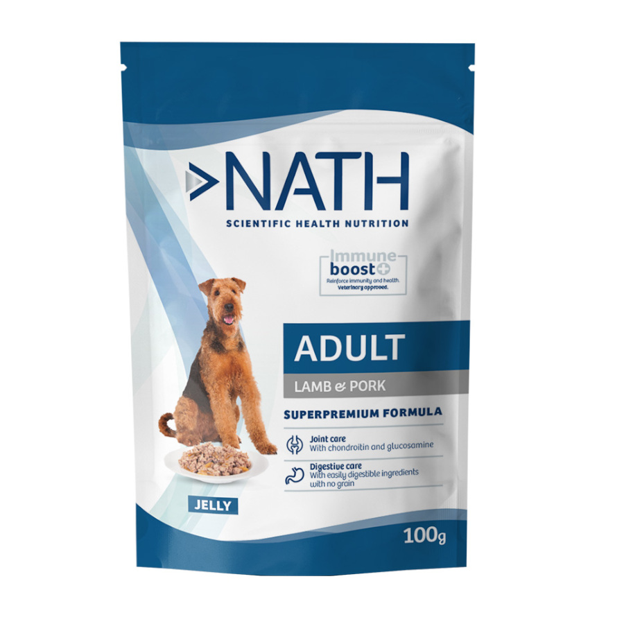 Imagen de Nath Adult Cordero y Cerdo en Gelatina sobre para perros