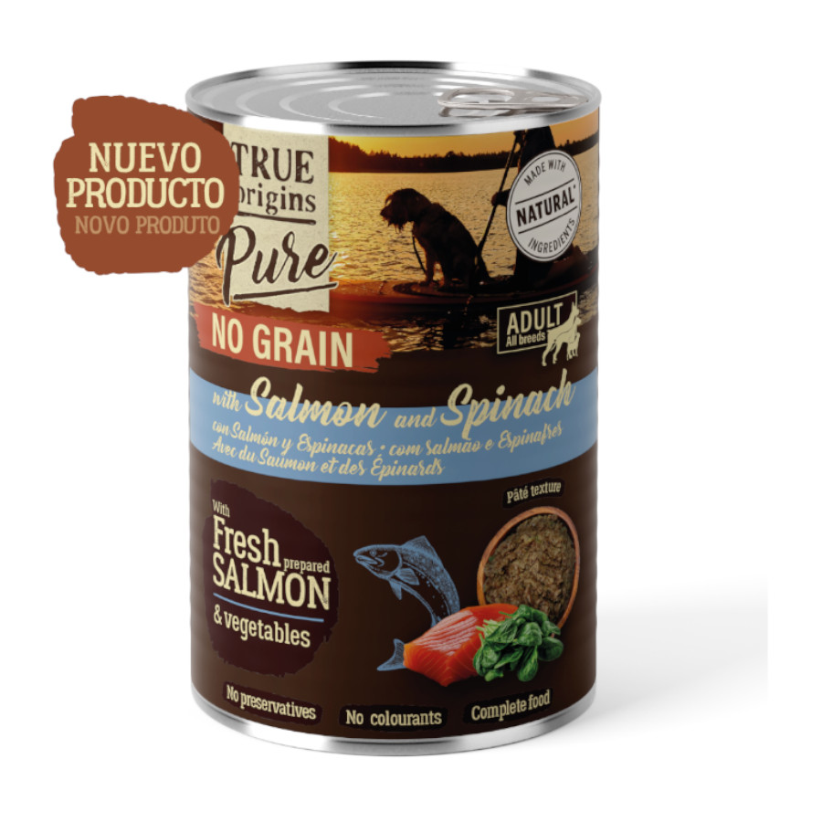 12 latas x 400 g True Origins Pure Salmón lata para Perros ¡Pack Ahorro!