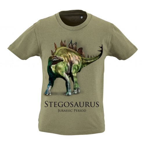 Camiseta Niño Estegosaurio color BEIGE, , large image number null