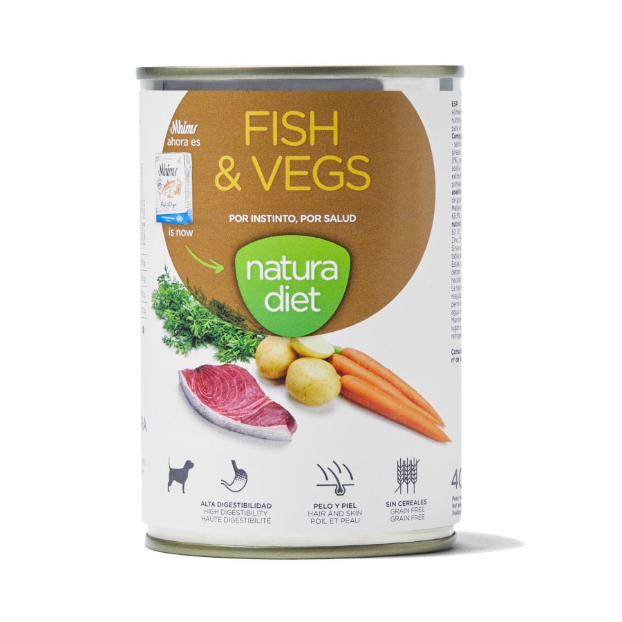 400 g Natura Diet Pescado y Verduras latas para perros