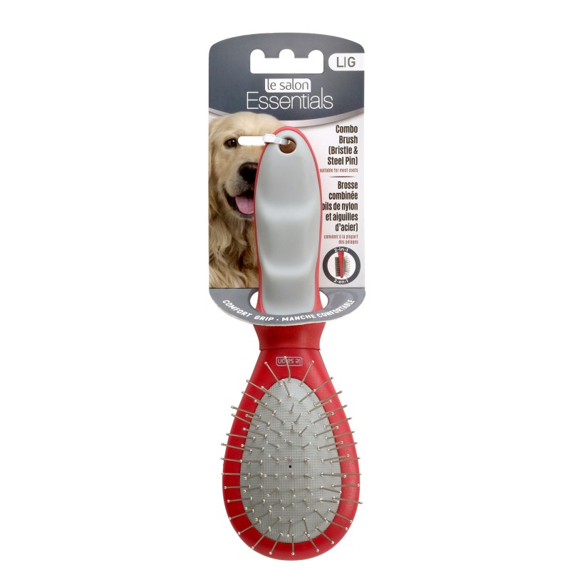 Cepillo combinado Le Salon Essentials para perros