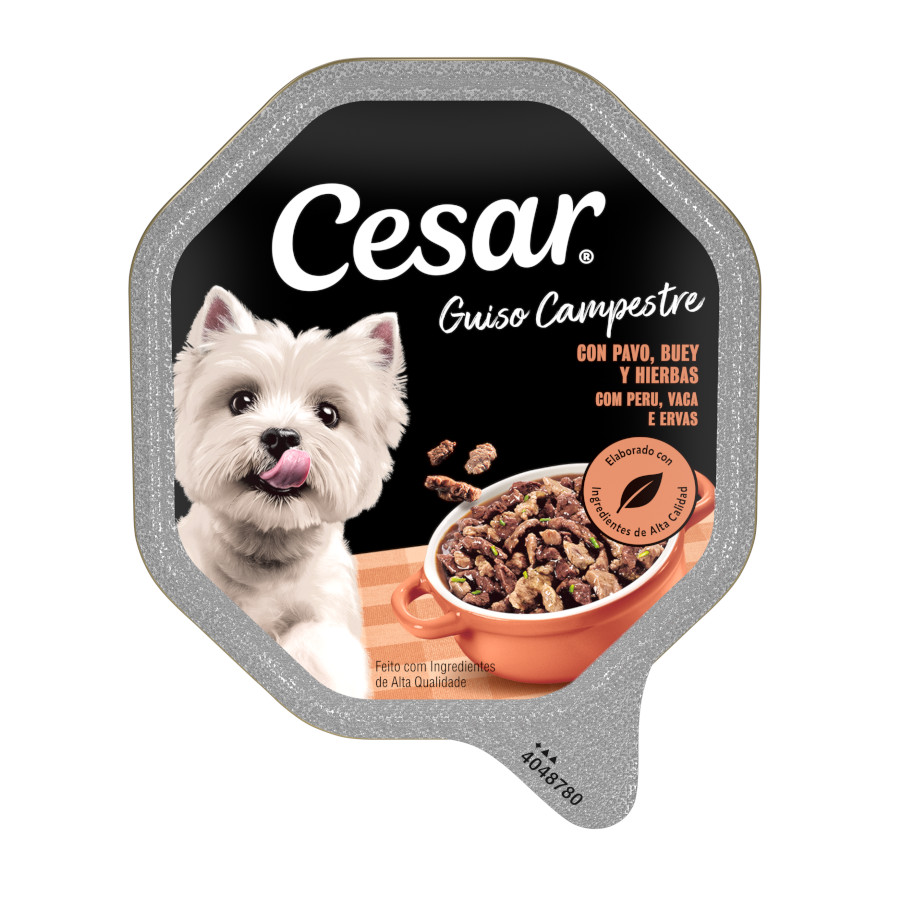Imagen de Cesar Guiso Campestre Pavo y Buey tarrina para perros
