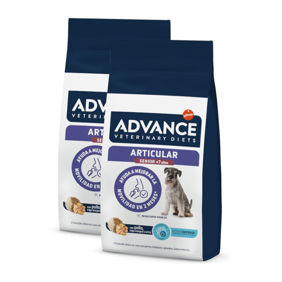 2 x 12 kg Advance Veterinary Diets Articular +7 pienso para perros seniors ¡Pack ahorro!
