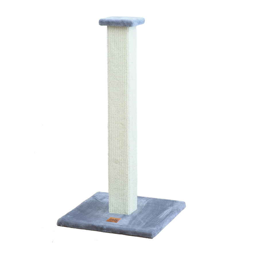 Leeby Vida rascador de sisal cuadrado azul  para gatos