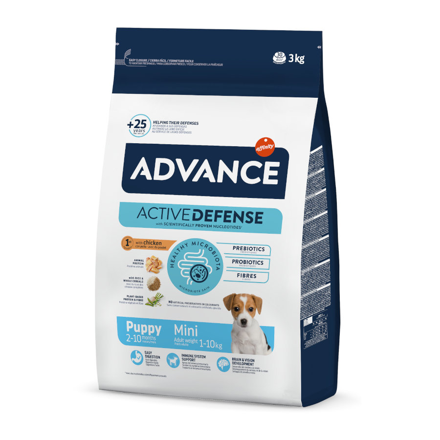 3 kg Advance Active Defense Mini Puppy pienso para perros