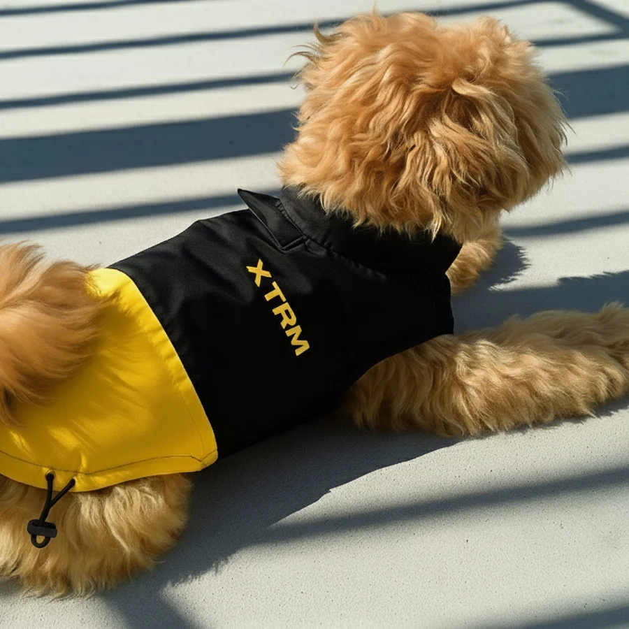 Nayeco X-TRM Chubasquero Negro y Amarillo para perros