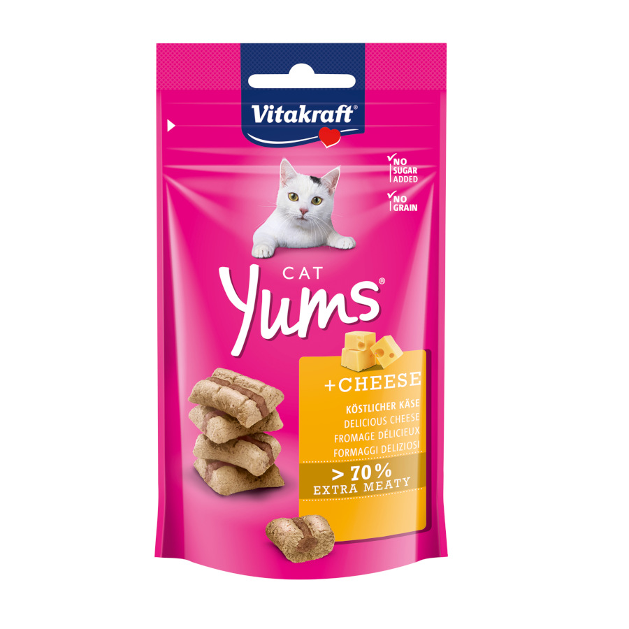 6 bolsitas x 40 g Vitakraft Cat Yums Bocaditos de Queso para gatos ¡Pack ahorro!