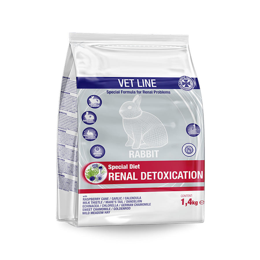 1.4 KG Cunipic Vet Line Renal Detoxication Heno de Prado para conejos