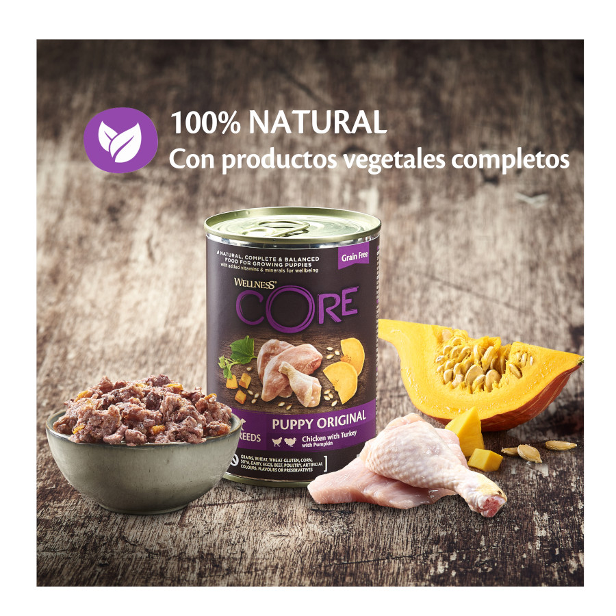 Wellness Core Pollo y Pavo Lata para cachorros, , large image number null