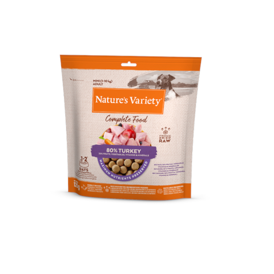 Imagen de Nature’s Variety Complete Food Liofilizado Pavo Mini para Perros 120 g