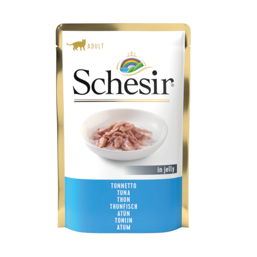 24 sobres x 85 g Schesir Adult Atún sobres para gatos ¡Pack ahorro!
