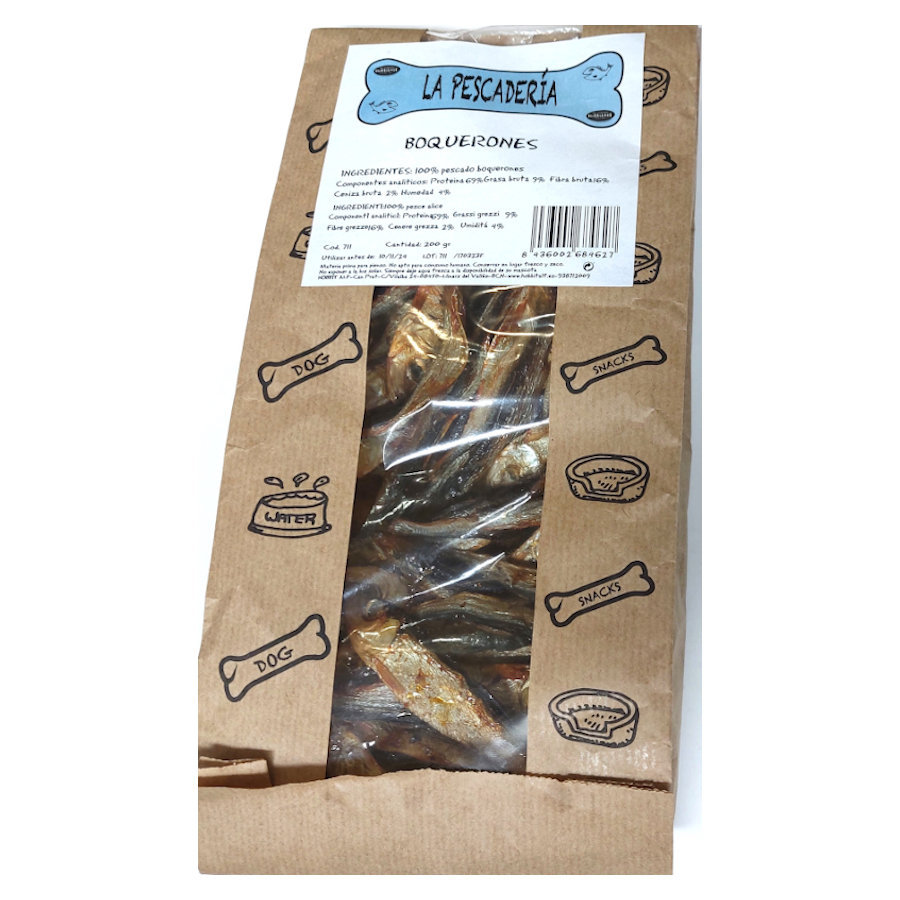 200 g Hobbitalf La Pescadería Boquerones para perros