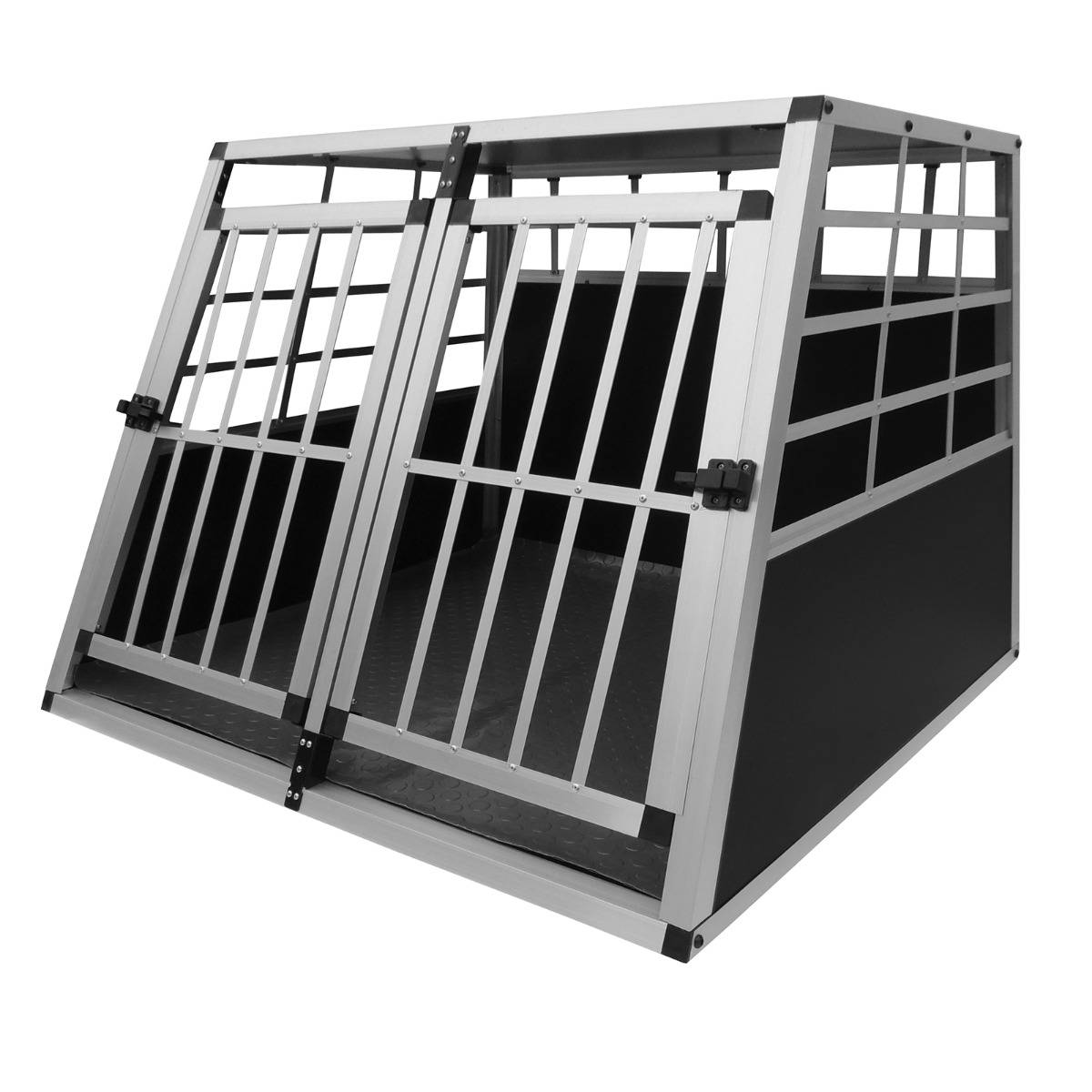 Jaula Coche para Mascotas – Puertas Dobles Grandes