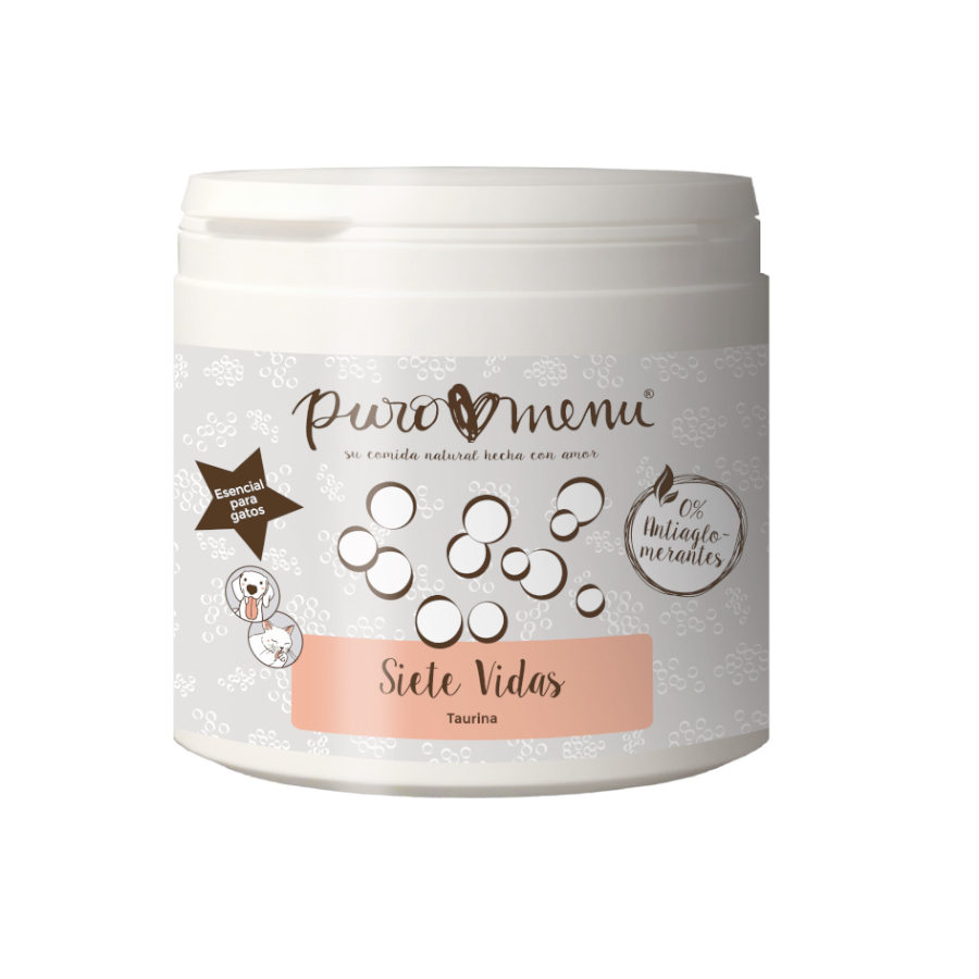 0.1 KG 100 g Puro Menu Siete Vidas Taurina para perros y gatos